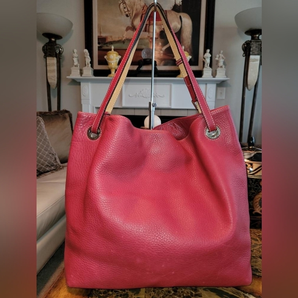 Dooney & Bourke large red tote - Picture 3 of 15